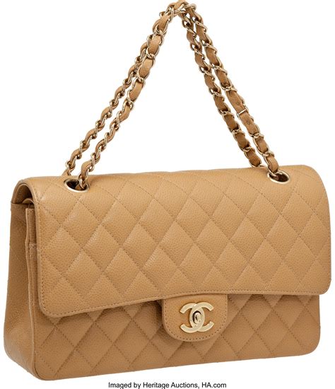 chanel caviar chevron dark beige small gold|Flap Bags .